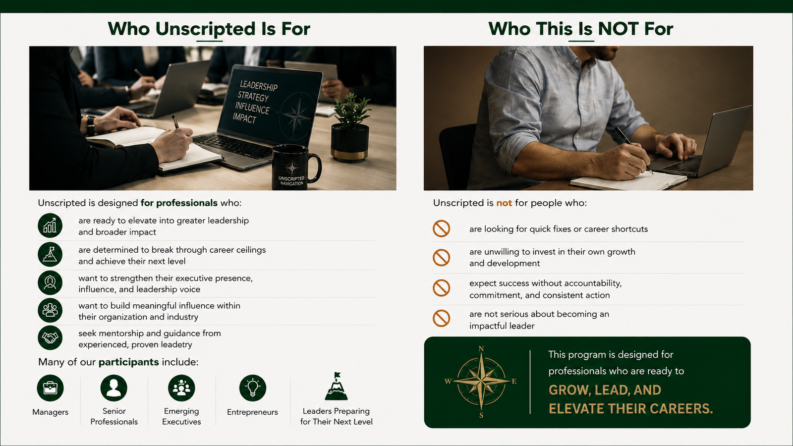 Take Your Seat – Navigate Your Career Without a Script.